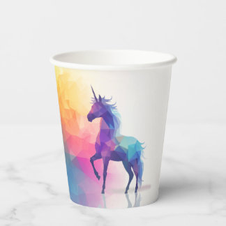 Vasos De Papel Unicorn Magic