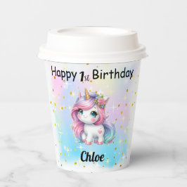 Vasos De Papel Unicorn Paper Cups