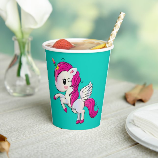Vasos De Papel Unicornio (in situ)