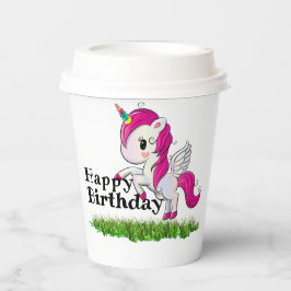 Vasos De Papel Unicornio