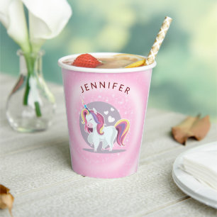 Vasos De Papel Unicornio