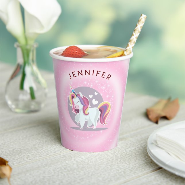Vasos De Papel Unicornio (in situ)