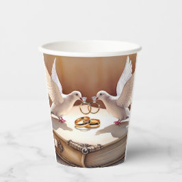 Vasos De Papel Unificado en el amor