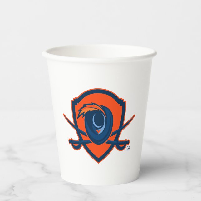 Vasos De Papel Universidad de Virginia | Escudo Cavalier (Anverso)