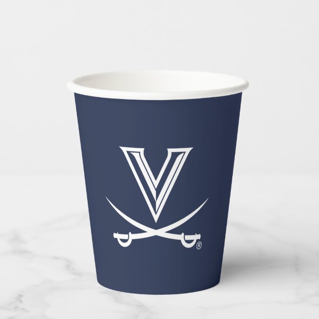Vasos De Papel Universidad de Virginia Sabre (Anverso)