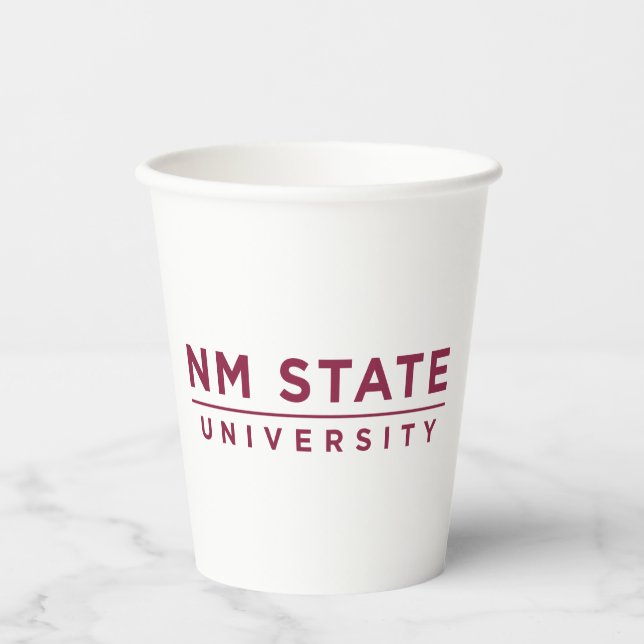 Vasos De Papel Universidad Estatal de NM (Anverso)