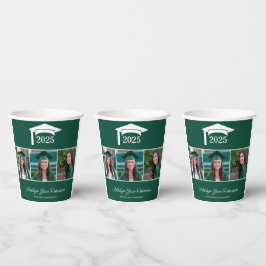 Vasos De Papel Universidad Green College 3 Foto Graduación