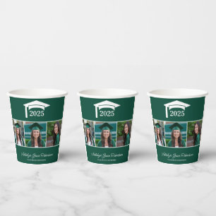 Vasos De Papel Universidad Green College 3 Foto Graduación