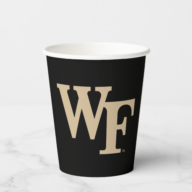 Vasos De Papel Universidad Wake Forest | WF (Reverso )