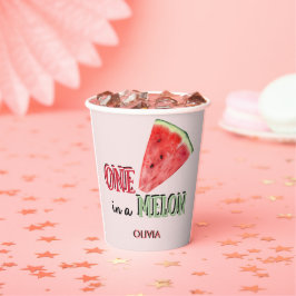 Vasos De Papel Uno en un Melón | Sandía | 1er cumpleaños