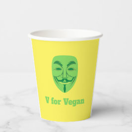 Vasos De Papel V para vegano