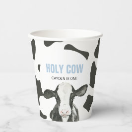 Vasos De Papel Vaca Sagrada Taza de Cumpleaños Estampado de Vaca