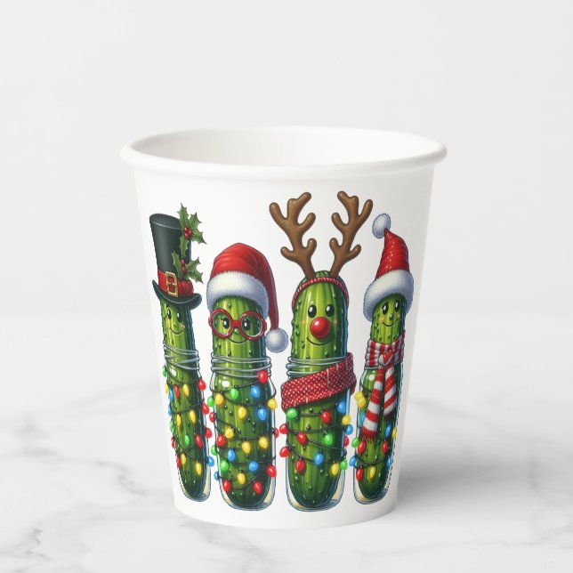 Vasos De Papel Vacaciones de navidades mueren en jarrones de pape (Anverso)