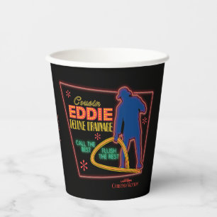 Vasos De Papel Vacaciones de navidades Rótulo Cousin Eddie Neon