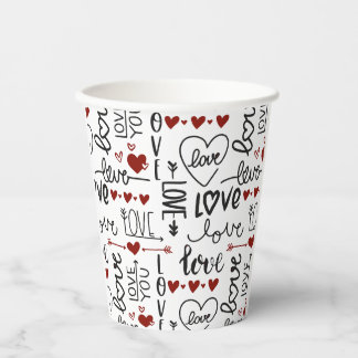 Vasos De Papel Valentines Day