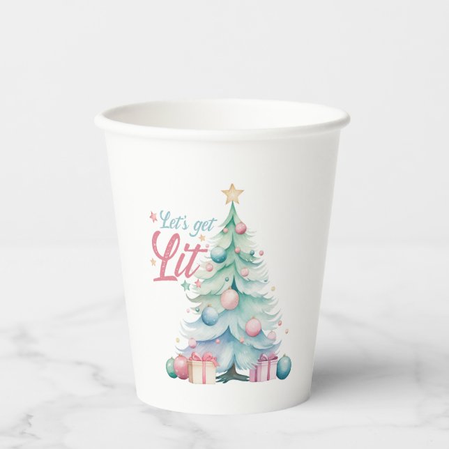 Vasos De Papel Vamos a encender (Anverso)