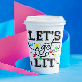 Vasos De Papel Vamos a hacer gracioso a los Navidades livianos Fi