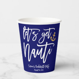 Vasos De Papel Vamos a Nauti | Despedida de Soltera Náutica