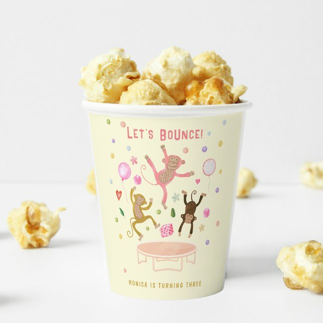 Vasos De Papel Vamos a rebotar saltando el cumpleaños de los niño (Subido por el creador)