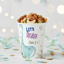 Vasos De Papel Vamos a rugir el cumpleaños de los niños fiestas d