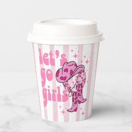 Vasos De Papel Vamos Chicas Disco Cowgirl Bachelorette Party