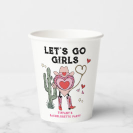 Vasos De Papel Vamos Chicas Fin de semana de soltera vaquera