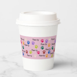 Vasos De Papel ¡Vamos Paw-ty! Festín de cumpleaños de perro