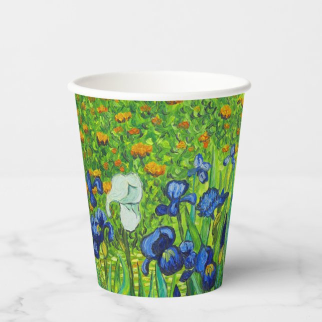 Vasos De Papel Van Gogh Irises (Anverso)