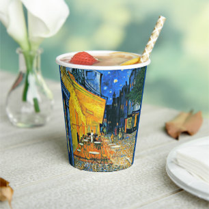Vasos De Papel Van Gogh - Terraza Cafe,