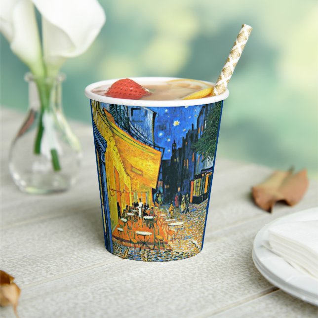 Vasos De Papel Van Gogh - Terraza Cafe, (in situ)
