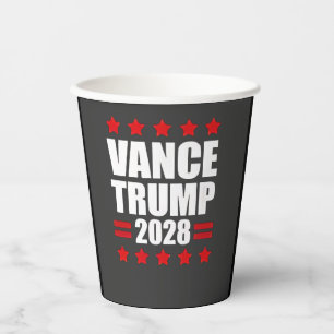 Vasos De Papel Vance Trump elecciones presidenciales 2028