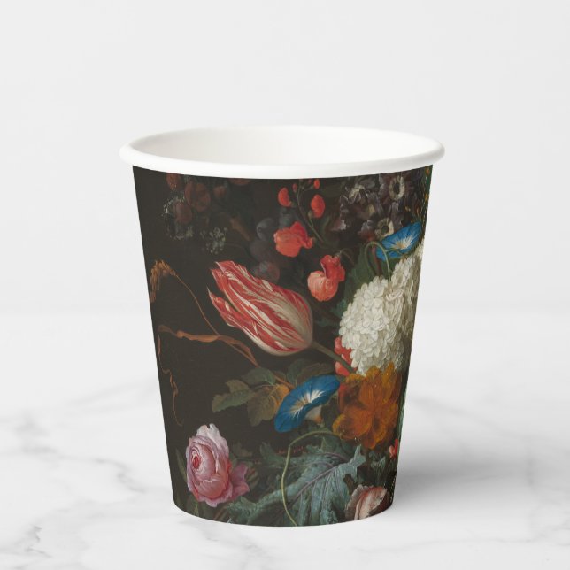 Vasos De Papel Vase de flores - Jan Davidsz. de Heem (Anverso)