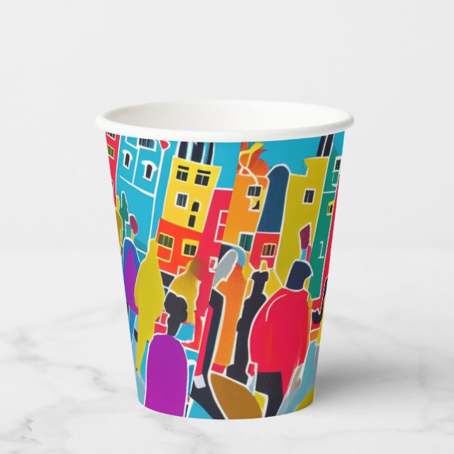 Vasos De Papel Vecinos (Anverso)