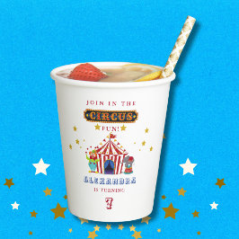 Vasos De Papel Ven un día, todos los circos del carnaval rojo