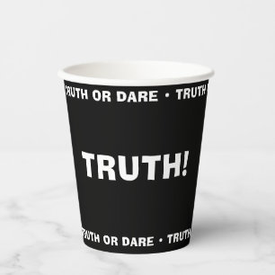Vasos De Papel Verdad o atracción juego de Fiesta de Beer Pong VE