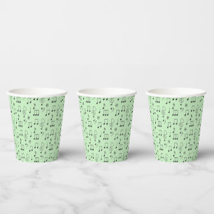 Vasos De Papel Verde recién notado
