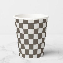 Vasos De Papel Verificación de bandera de coche de carreras Cumpl