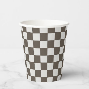 Vasos De Papel Verificación de bandera de coche de carreras Cumpl