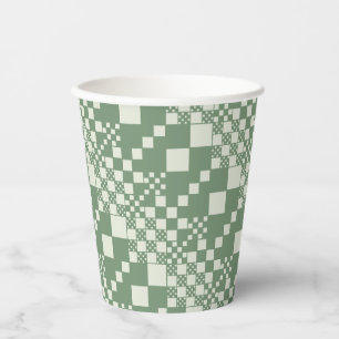 Vasos De Papel Verificado, comprueba en verde