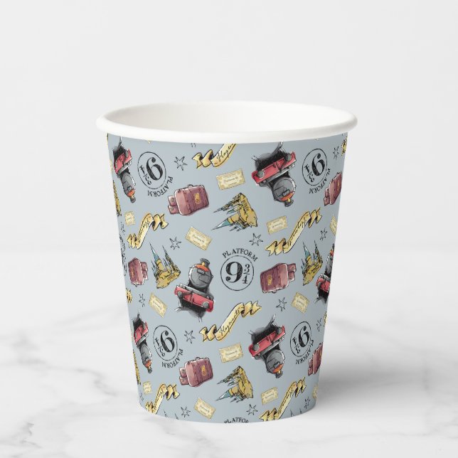 Vasos De Papel Viaje Al Patrón HOGWARTS™ (Anverso)