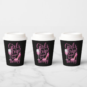 Vasos De Papel Viaje de chicas más barato que la terapia de fin d