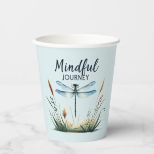 Vasos De Papel Viaje mental - Naturaleza de la libélula