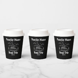 Vasos De Papel Viaje por carretera de la familia Personalizado RV
