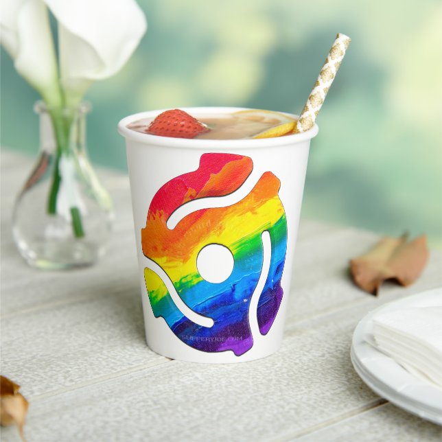 Vasos De Papel Vibrante de adaptador de registro de 45 RPM de plá (in situ)