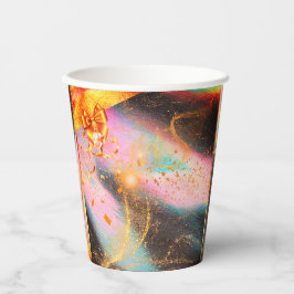 Vasos De Papel Vibrantes copas de Fiesta de oro