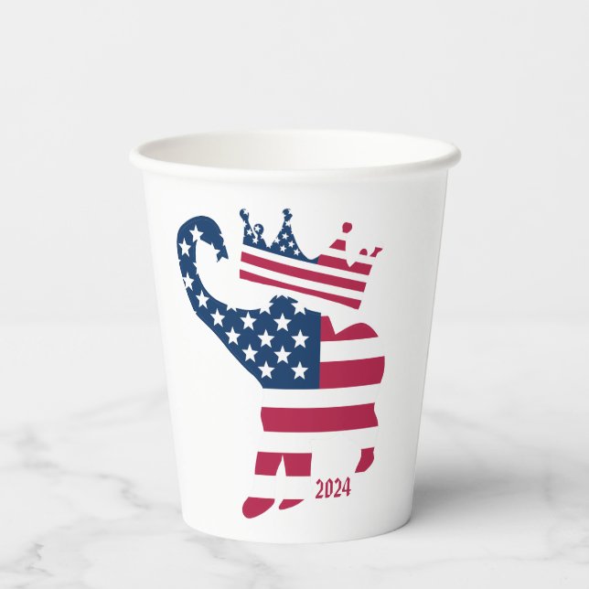 Vasos De Papel Victoria republicana en las elecciones presidencia (Reverso )