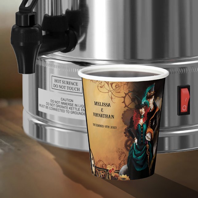 Vasos De Papel Victorian Steampunk Boda (Subido por el creador)