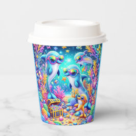 Vasos De Papel Vida marina