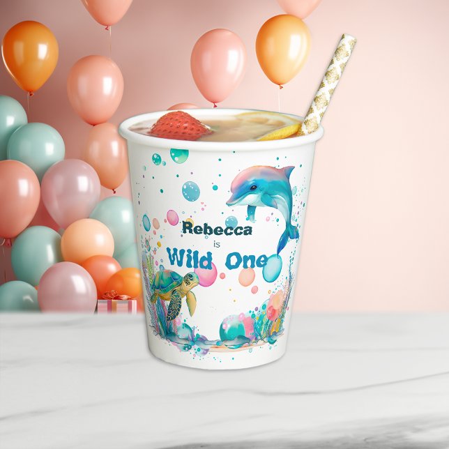 Vasos De Papel Vida salvaje en el mar (Subido por el creador)