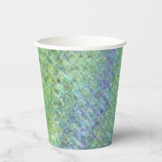 Vasos De Papel vidrio atómico de mar: (Anverso)